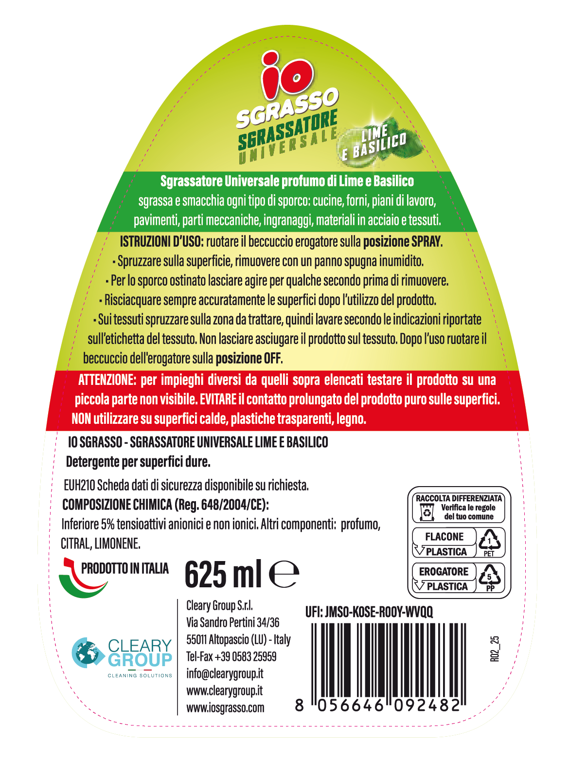 IO Sgrasso Lime e Basilico