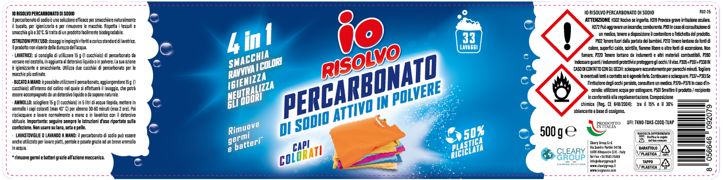 IO Risolvo Percarbonato Per Capi Colorati