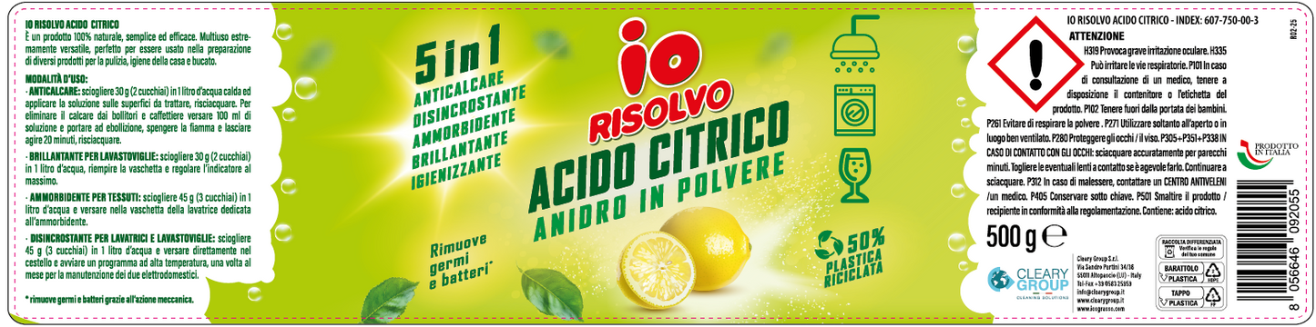 IO Risolvo Acido Citrico In Polvere
