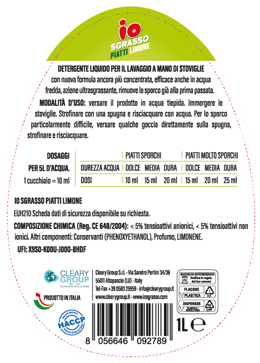 Io Sgrasso Piatti Limone