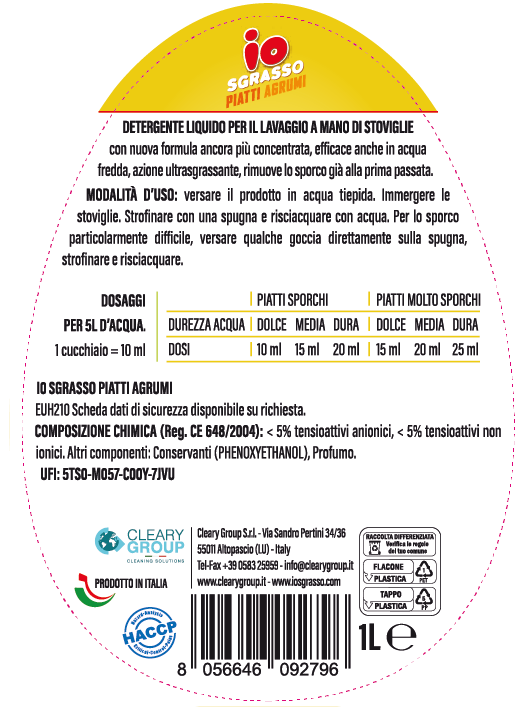 Io Sgrasso Piatti Agrumi